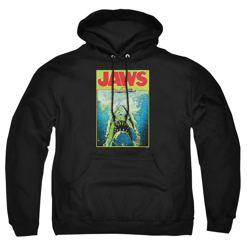Jaws - Bright Jaws - Adult Pull-over Hoodie - Black
