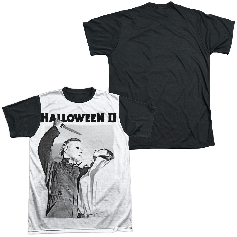 Halloween Ii - Serial Serenade - Short Sleeve Adult White Front Black Back - White T-shirt