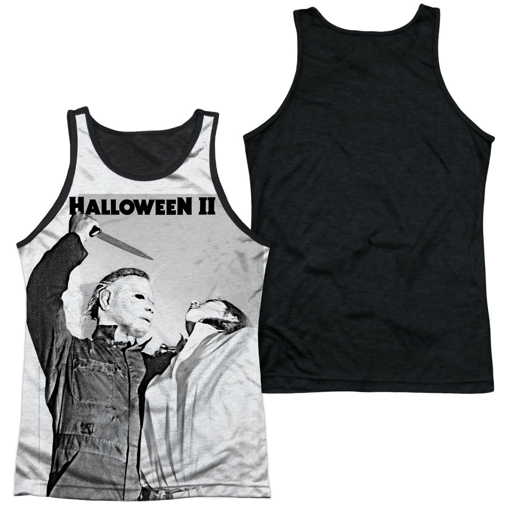 Halloween Ii - Serial Serenade - Adult Poly Tank Top Black Back - White