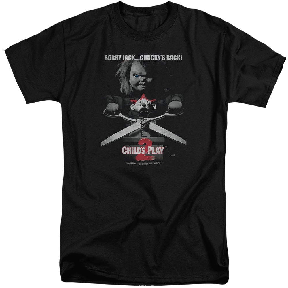 Childs Play 2 - Jack Poster - Short Sleeve Adult Tall - Black - Xl - Black T-shirt