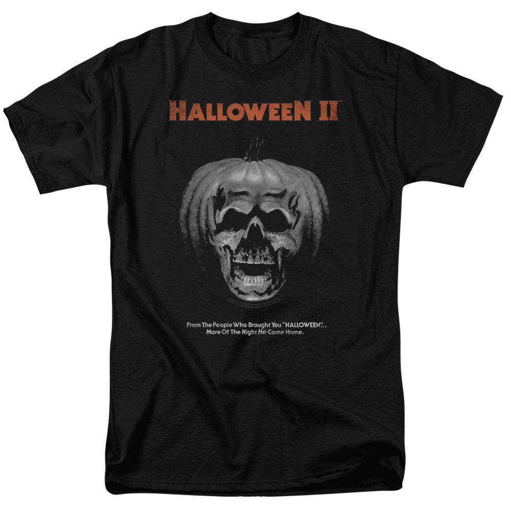 Halloween Ii - Pumpkin Poster - Short Sleeve Adult 18/1 - Black - Sm - Black T-shirt