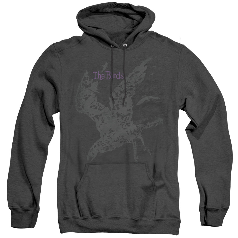 Birds - Poster - Adult Heather Hoodie - Black - Sm - Black
