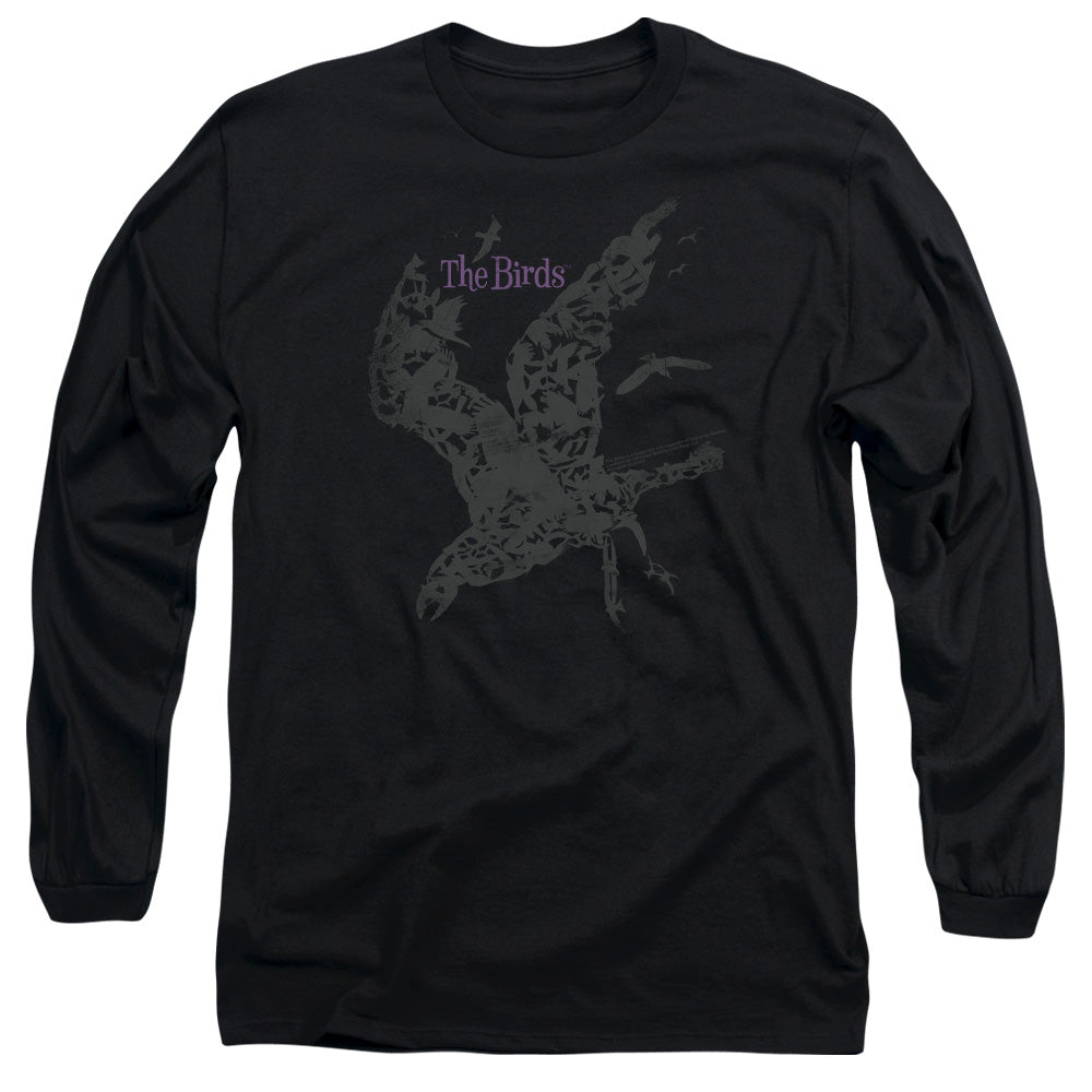 Birds - Poster - Long Sleeve Adult 18/1 - Black - Sm - Black T-shirt