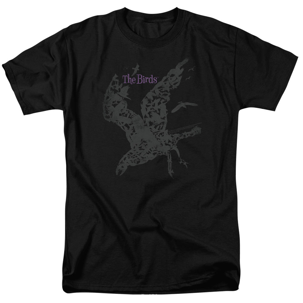 Birds - Poster - Short Sleeve Adult 18/1 - Black - Sm - Black T-shirt