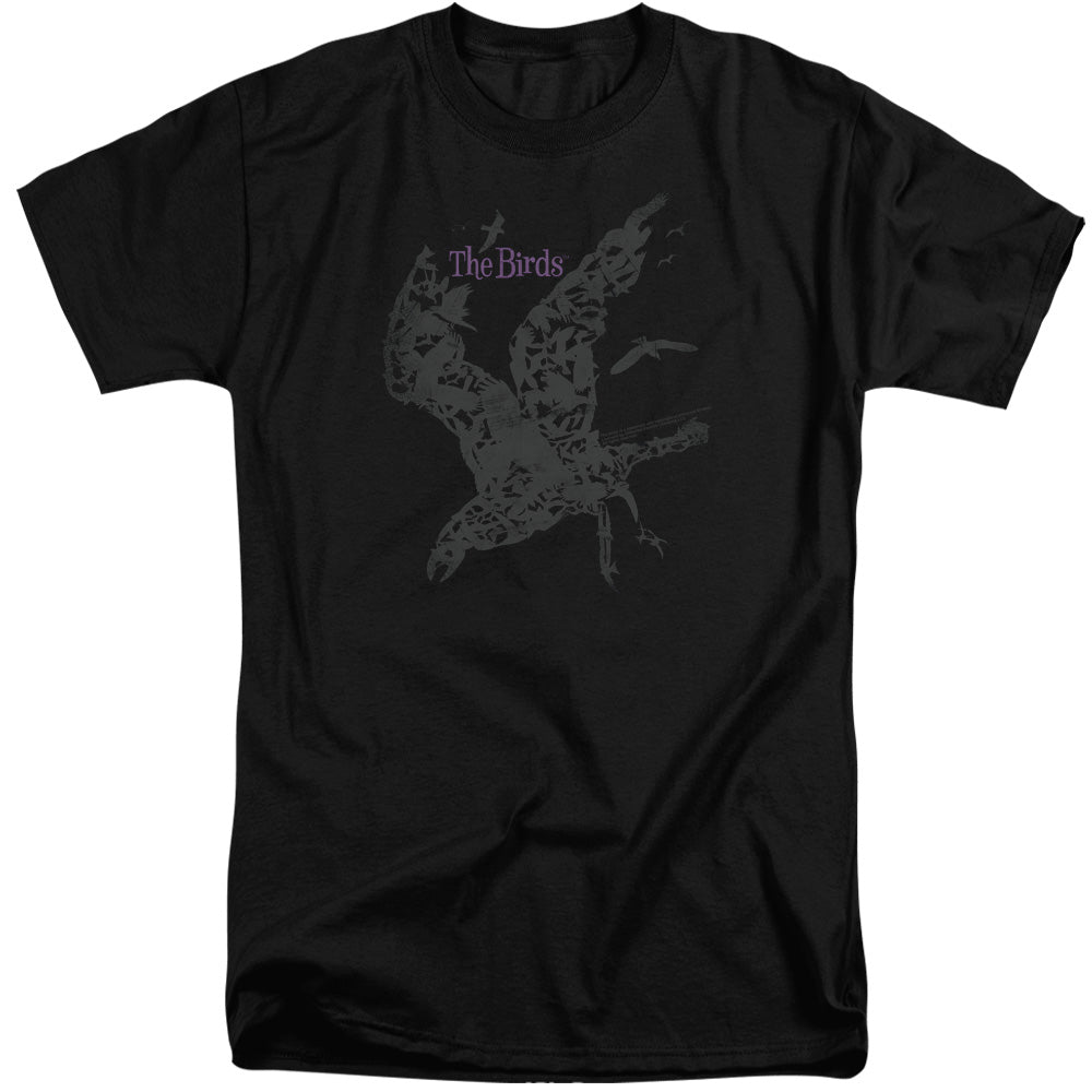 Birds - Poster - Short Sleeve Adult Tall - Black - Xl - Black T-shirt