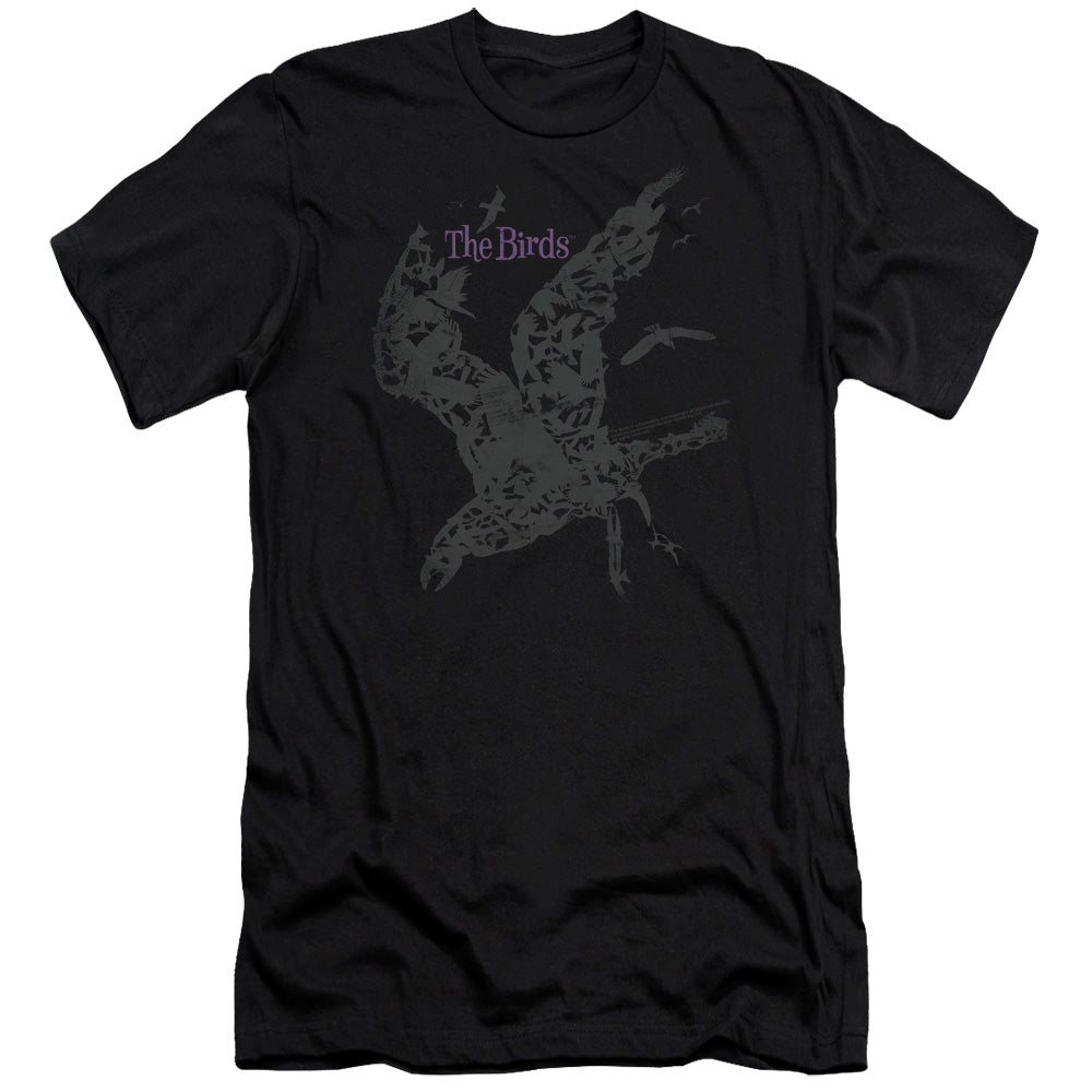 BIRDS POSTER - S/S ADULT 30/1 - BLACK - SM - Black T-Shirt