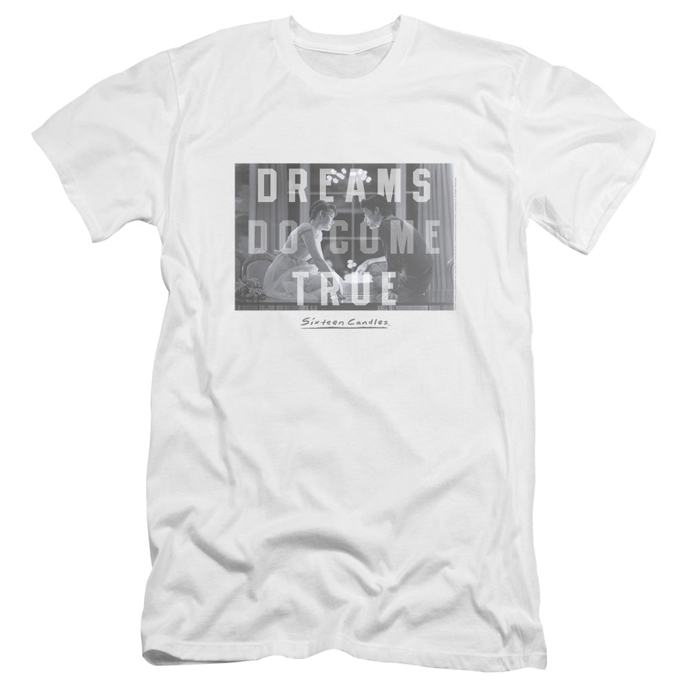 Sixteen Candles - Dreamers-premuim Canvas Adult Slim Fit 30/1 - White