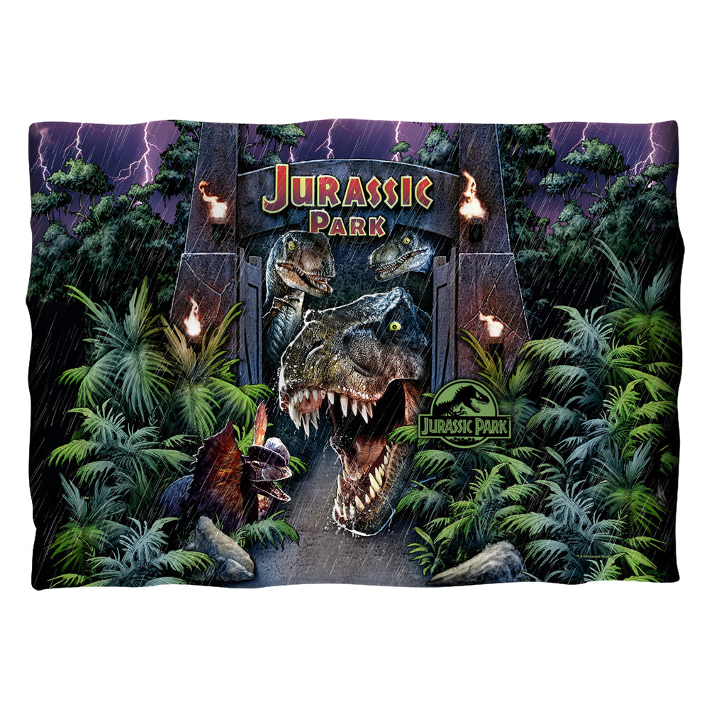Jurassic Park - Welcome To The Park - Pillow Case - White