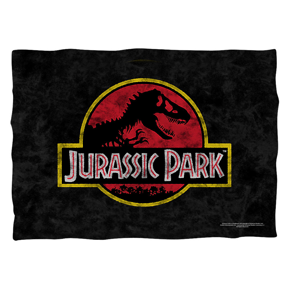 Jurassic Park - Classic Logo - Pillow Case - White