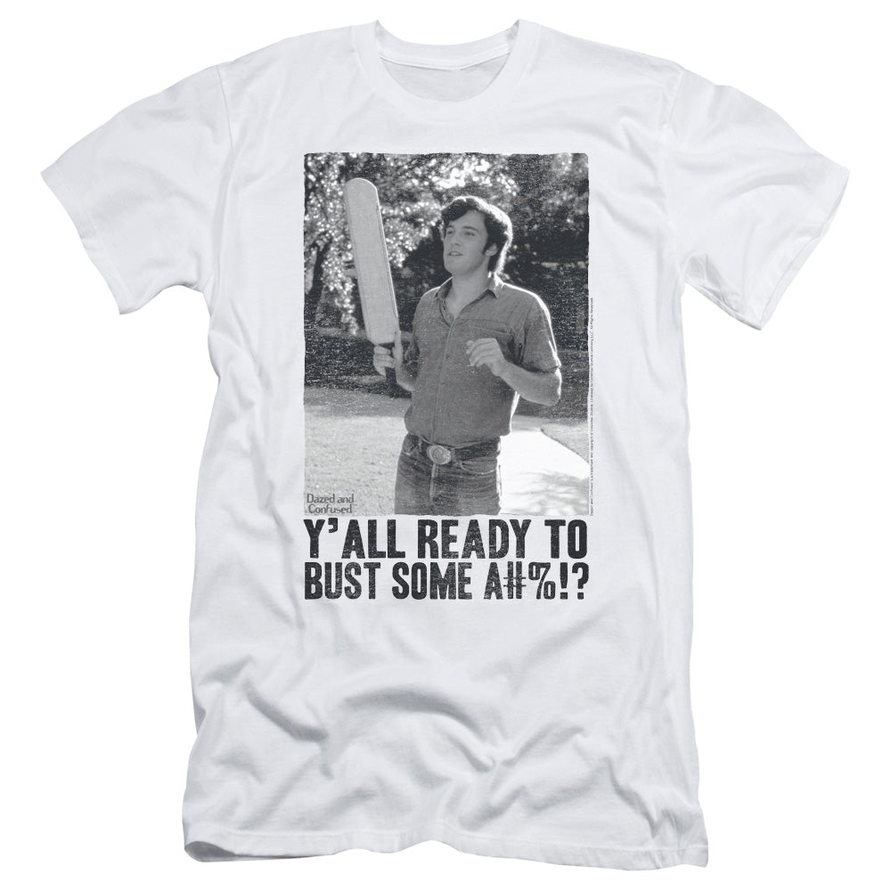 Dazed And Confused - Paddle - Short Sleeve Adult 30/1 - White - Lg - White T-shirt