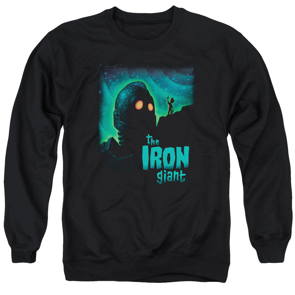 Iron Giant - Look To The Stars - Adult Crewneck Sweatshirt - Black