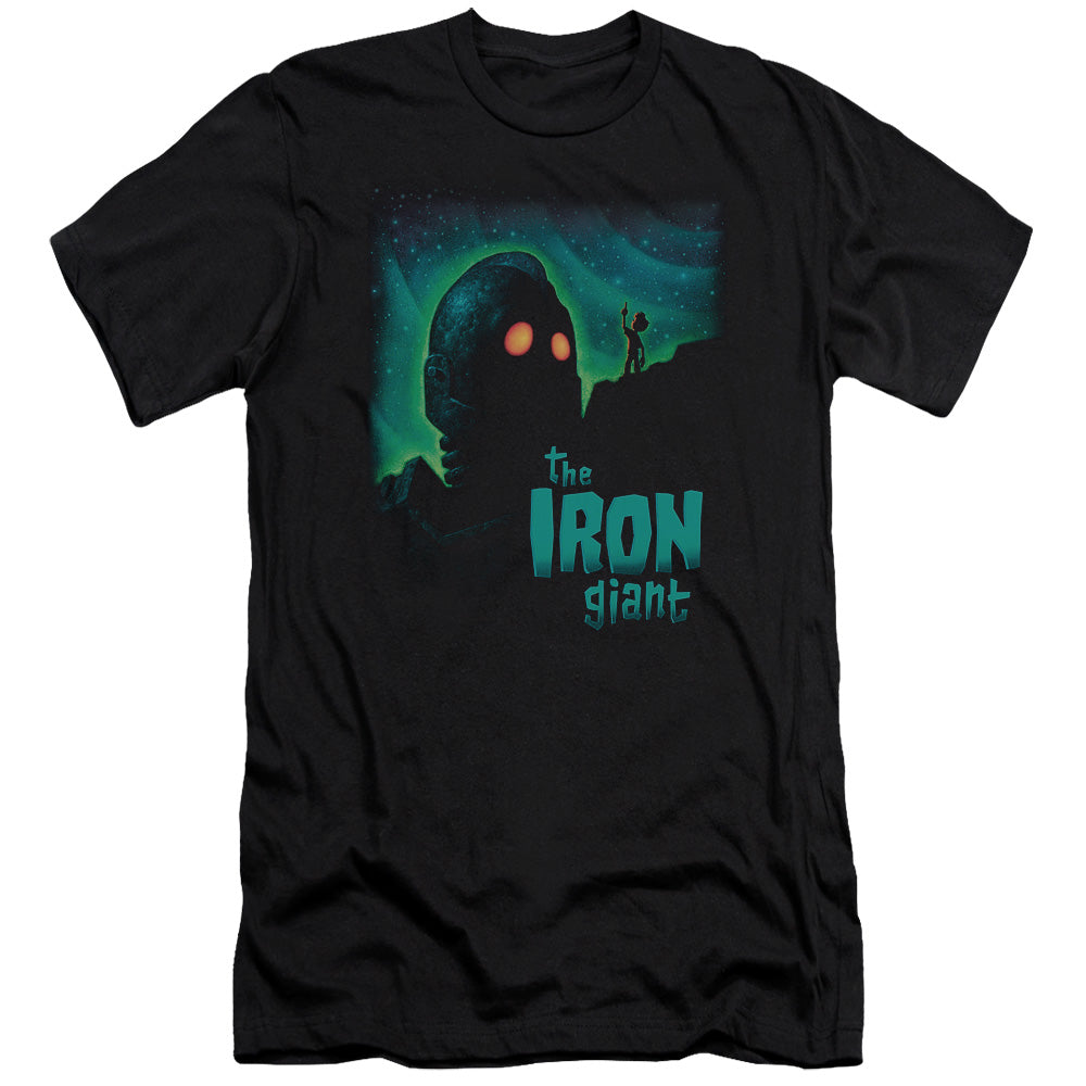 Iron Giant - Look To The Stars - Short Sleeve Adult 30/1 - Black T-shirt