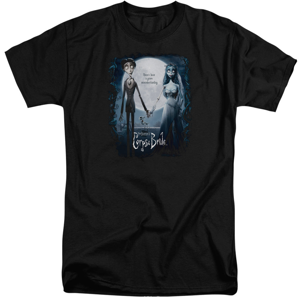 Corpse Bride - Poster - Short Sleeve Adult Tall - Black T-shirt