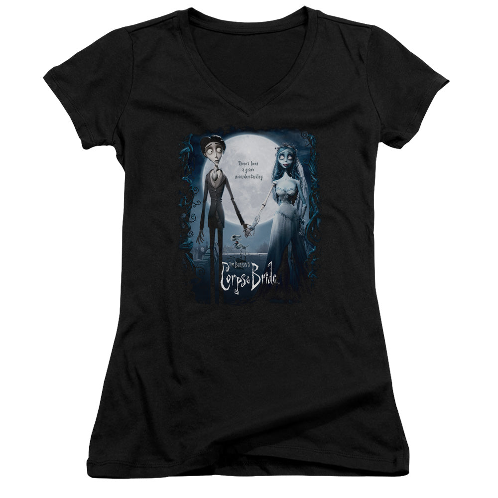 Corpse Bride - Poster - Junior V-neck - Black