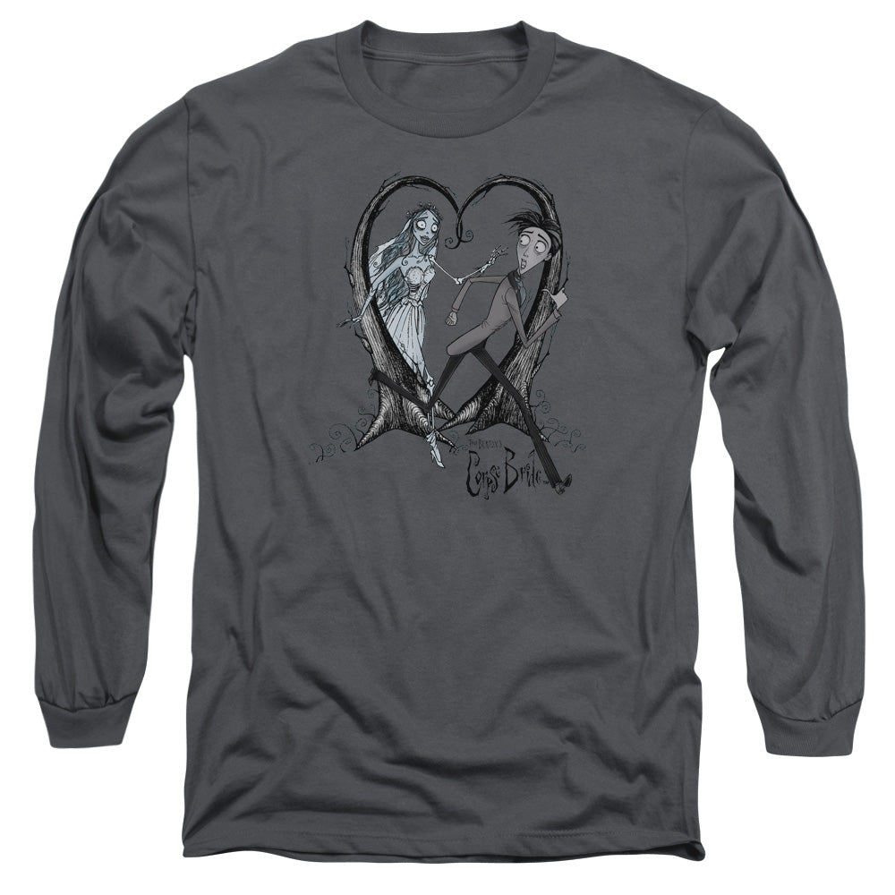 Corpse Bride - Runaway Groom - Long Sleeve Adult 18/1 - Charcoal T-shirt