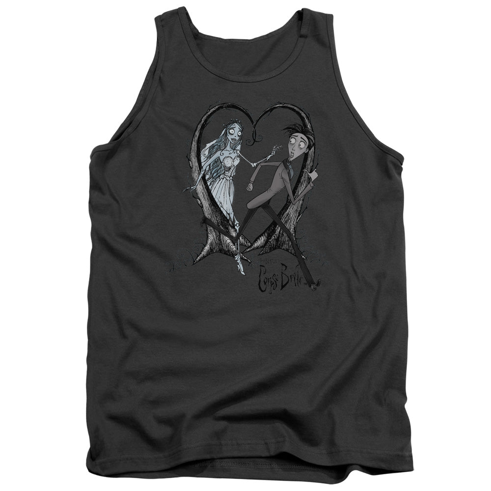 Corpse Bride - Runaway Groom - Adult Tank - Charcoal