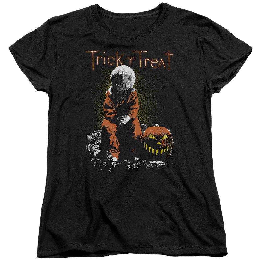 Trick R Treat - Sitting Sam - Short Sleeve Women"s Tee - Black T-shirt