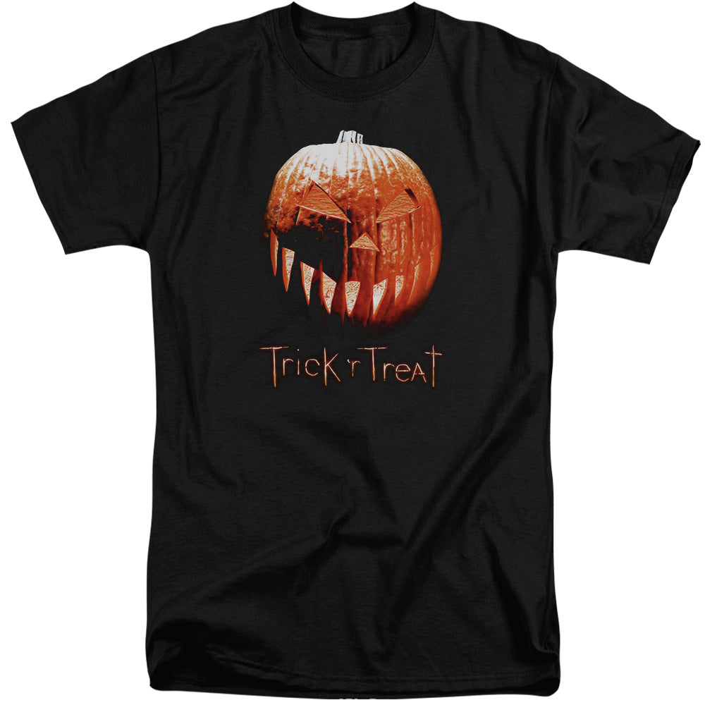 Trick R Treat - Pumpkin - Short Sleeve Adult Tall - Black T-shirt
