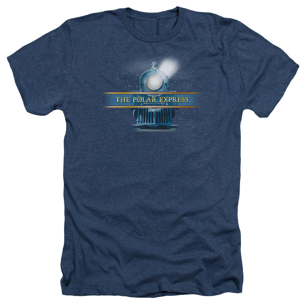 Polar Express - Train Logo - Adult Heather - Navy