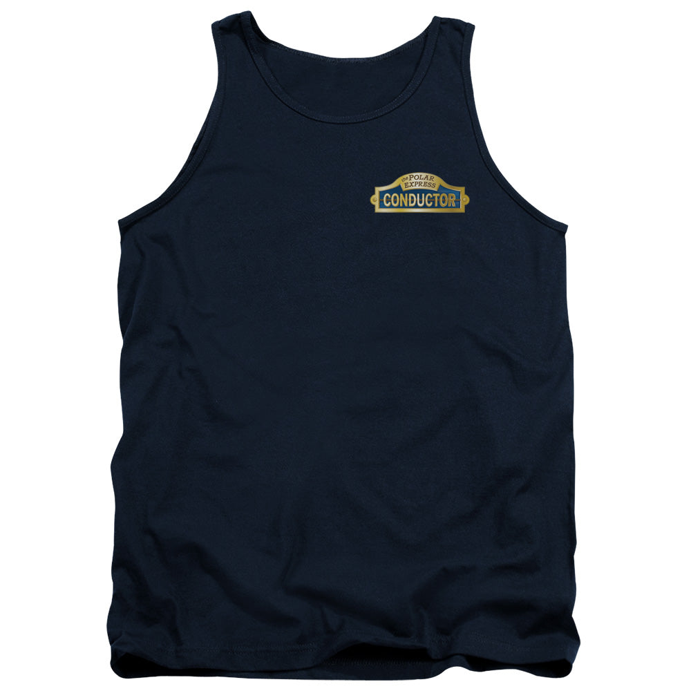 Polar Express - Conductor - Adult Tank - Navy