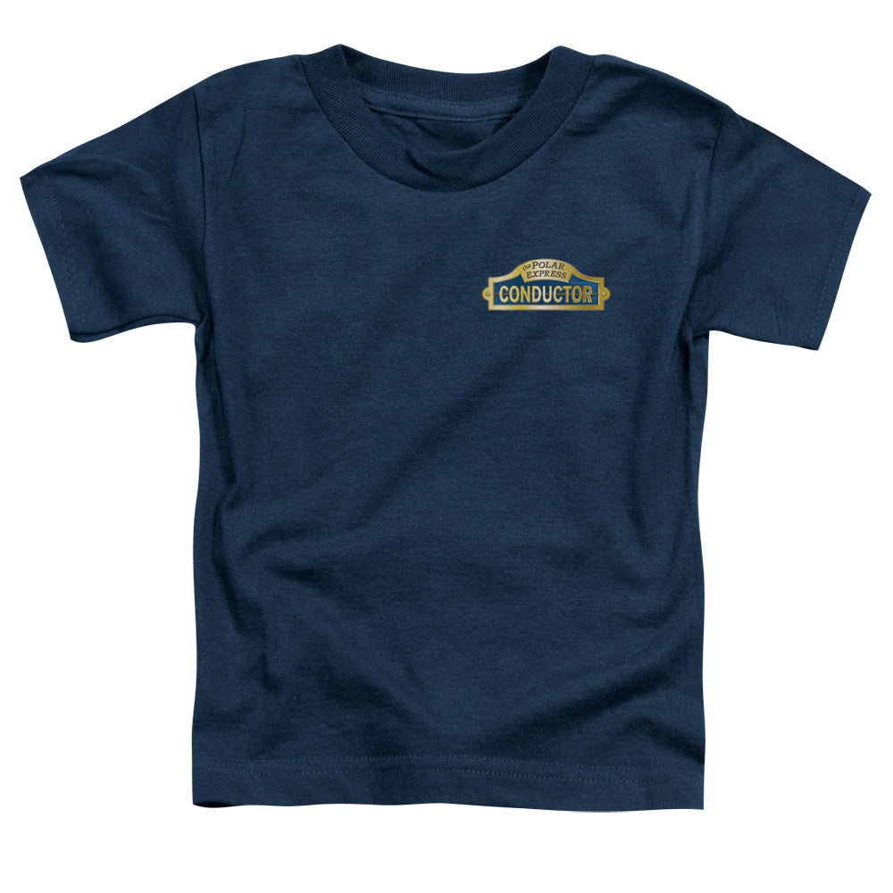 Polar Express - Conductor - Short Sleeve Toddler Tee - Navy T-shirt