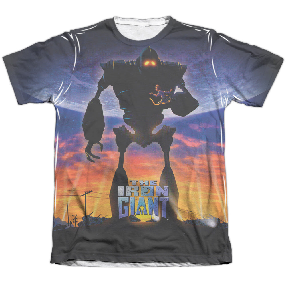 Iron Giant - Giant Poster - Adult 65/35 Poly/cotton Short Sleeve Tee - White T-shirt