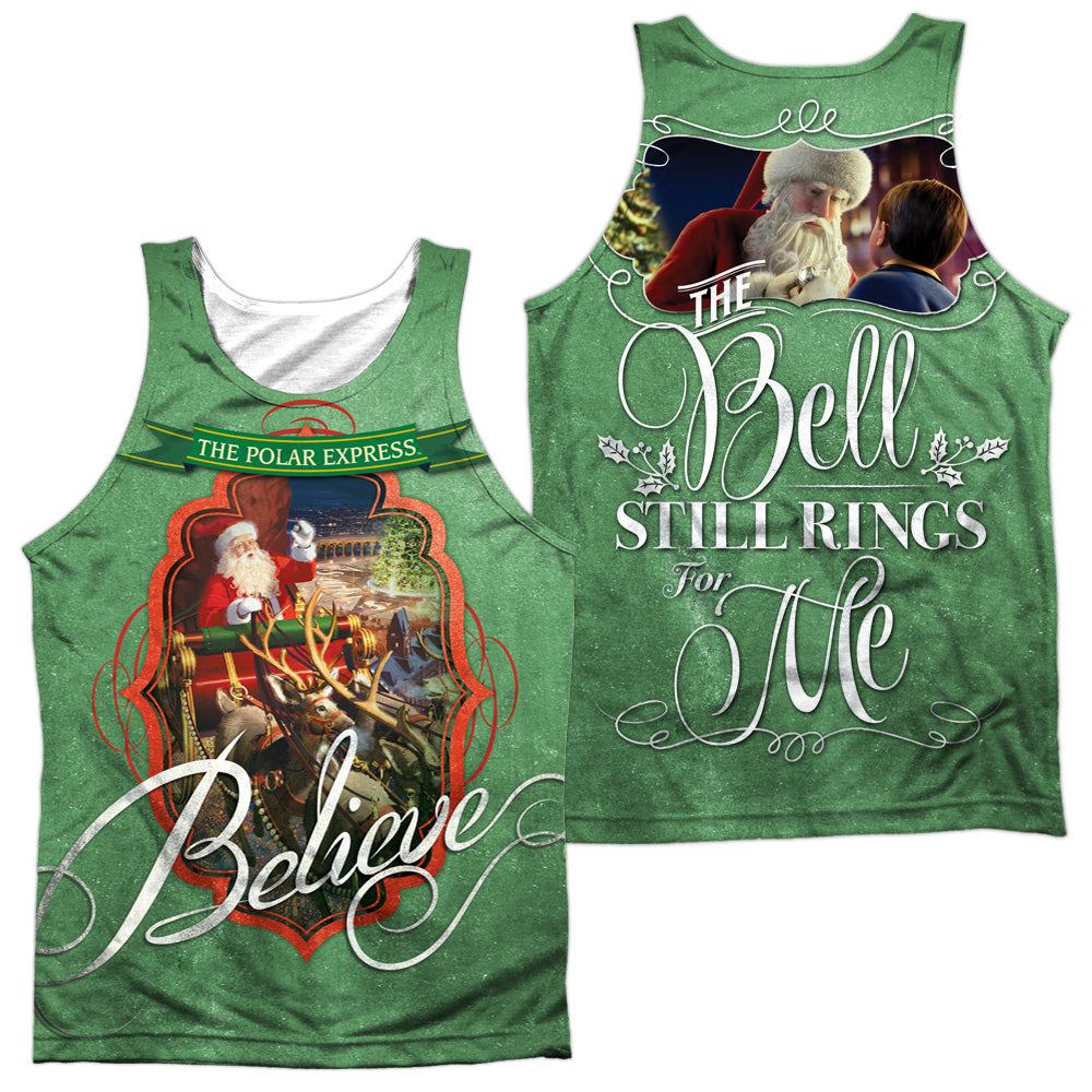 Polar Expresshort Sleeveanta (Front - Back Print) - Adult 100% Poly Tank Top - White T-shirt