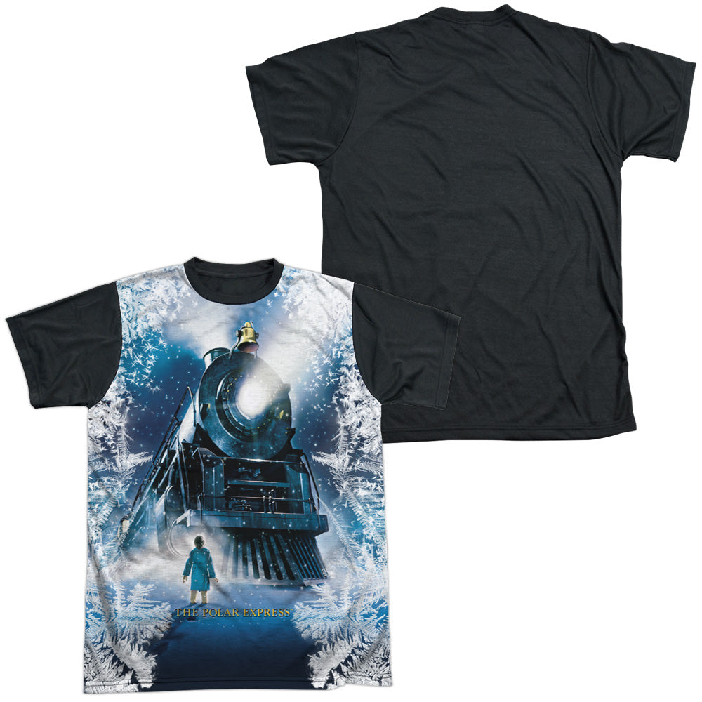 Polar Express - Journey - Short Sleeve Adult White Front Black Back - White T-shirt