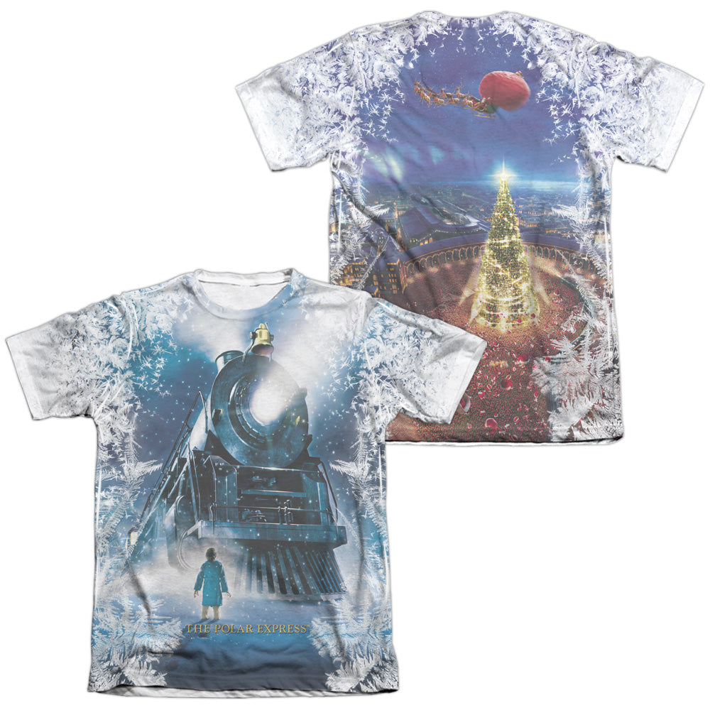 Polar Express - Journey (Front/back Print) - Adult Poly/cotton Short Sleeve Tee - White T-shirt