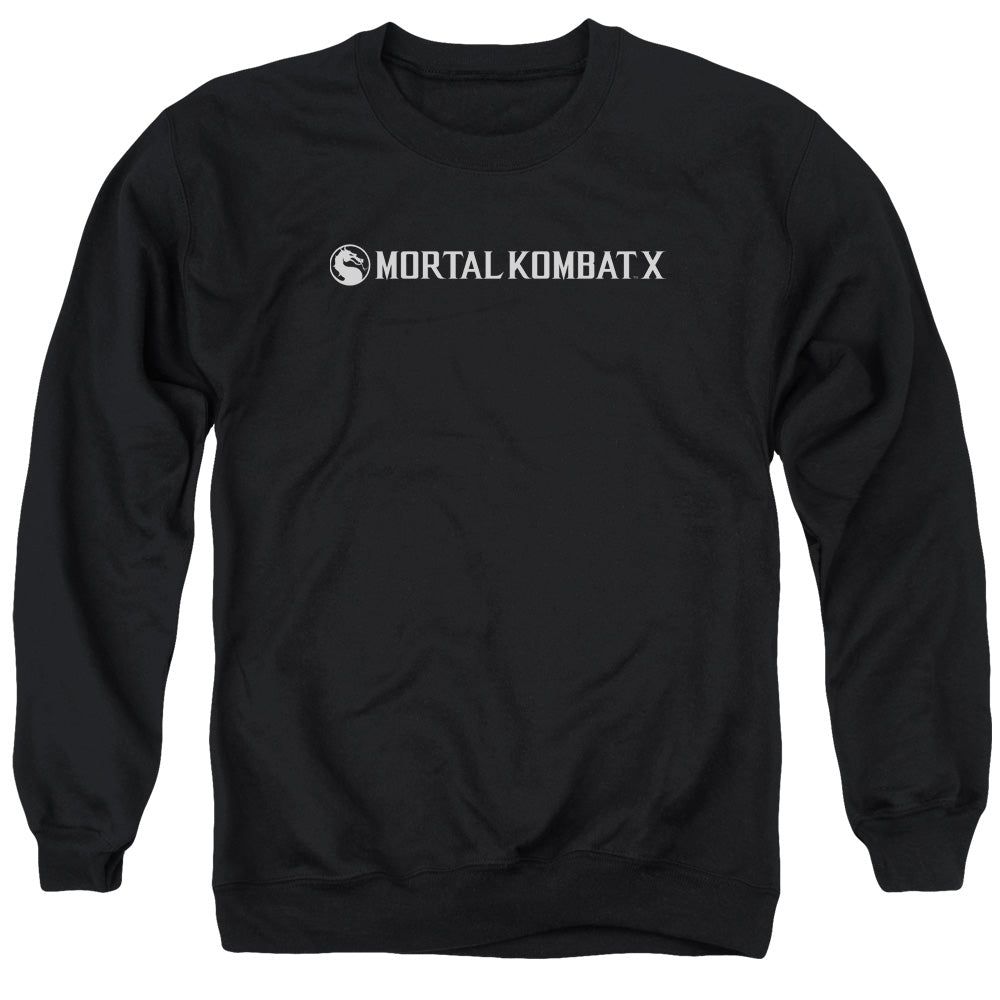 Mortal Kombat X - Horizontal Logo - Adult Crewneck Sweatshirt - Black