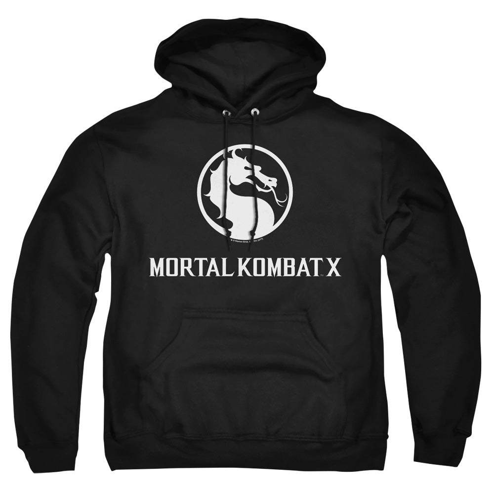 Mortal Kombat X - Dragon Logo - Adult Pull-over Hoodie - Black