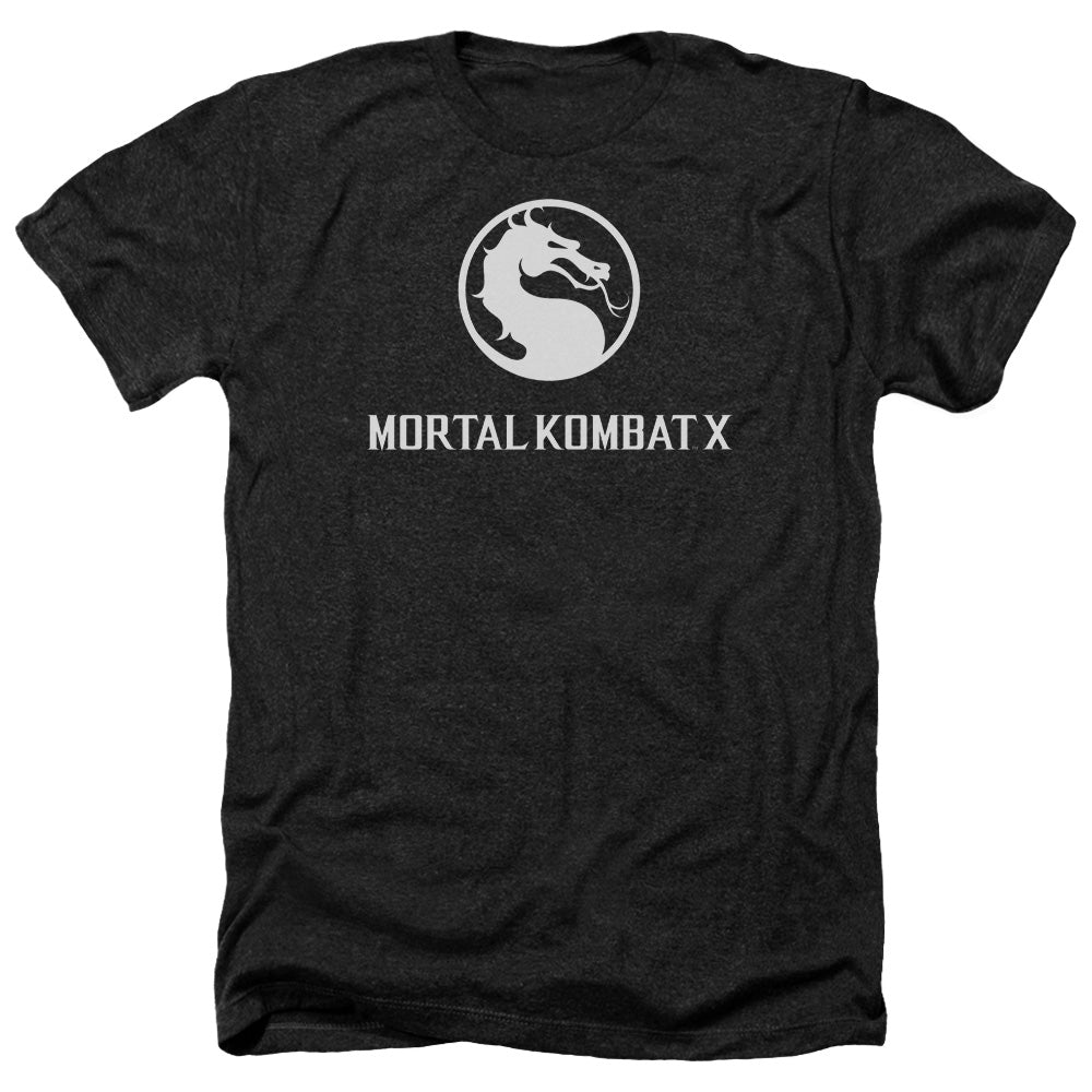 Mortal Kombat X - Dragon Logo - Adult Heather-black