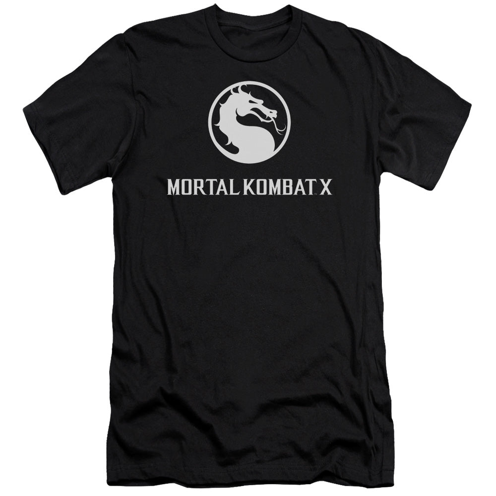 Mortal Kombat X - Dragon Logo-premuim Canvas Adult Slim Fit 30/1 - Black