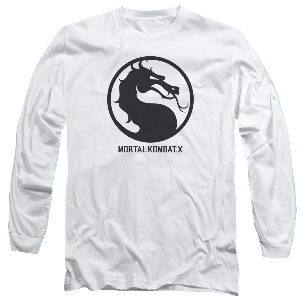 Mortal Kombat X - Seal - Long Sleeve Adult 18/1 - White T-shirt