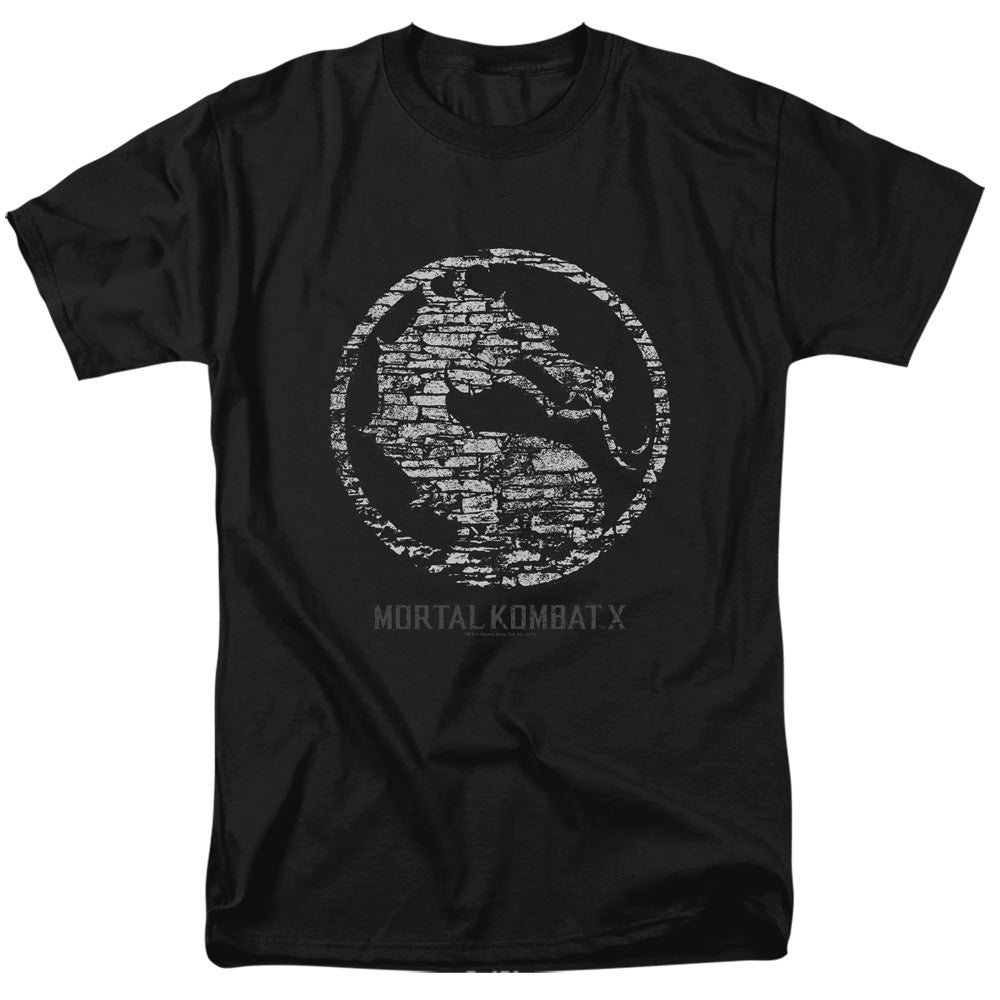 Mortal Kombat X - Stone Seal - Short Sleeve Adult 18/1 - Black T-shirt