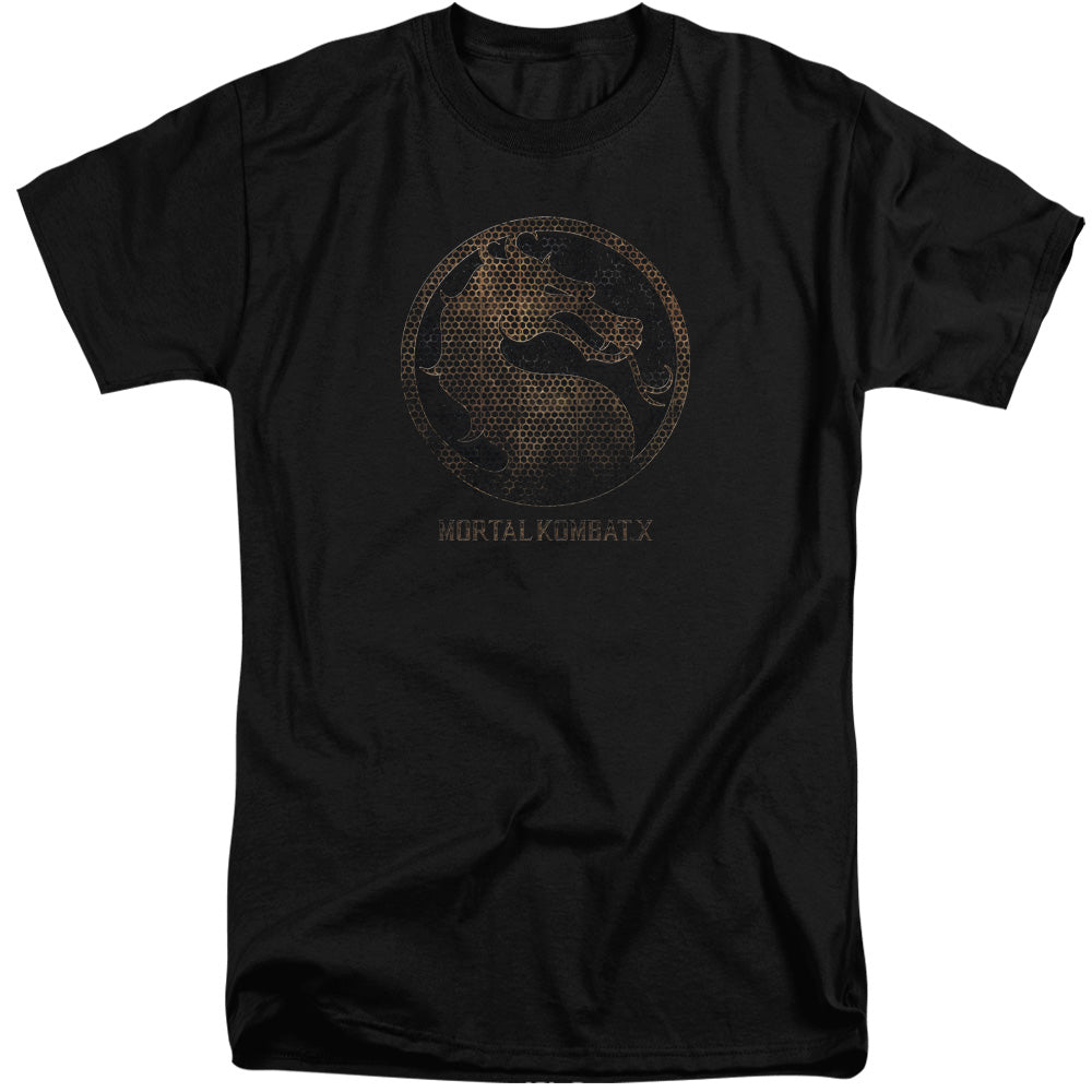 Mortal Kombat X - Metal Seal - Short Sleeve Adult Tall - Black T-shirt