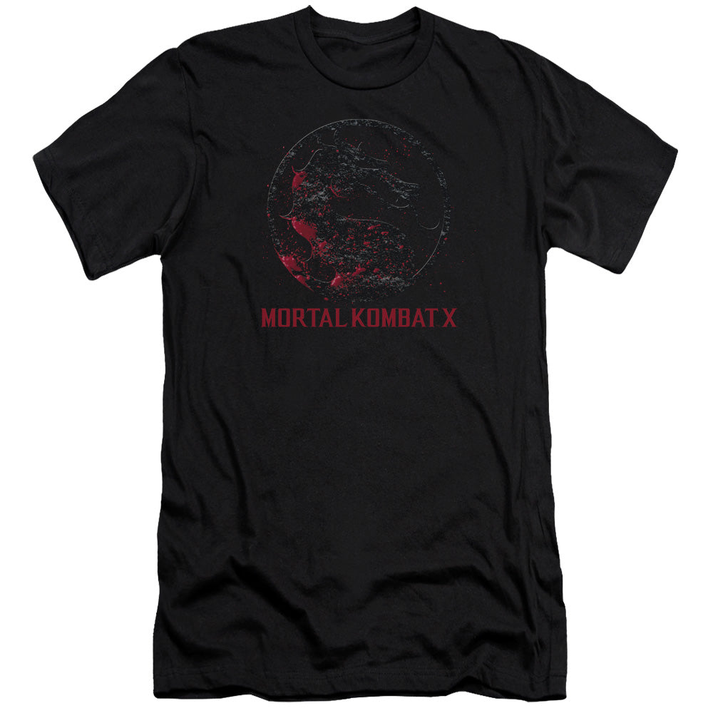Mortal Kombat X - Bloody Seal - Short Sleeve Adult 30/1 - Black T-shirt