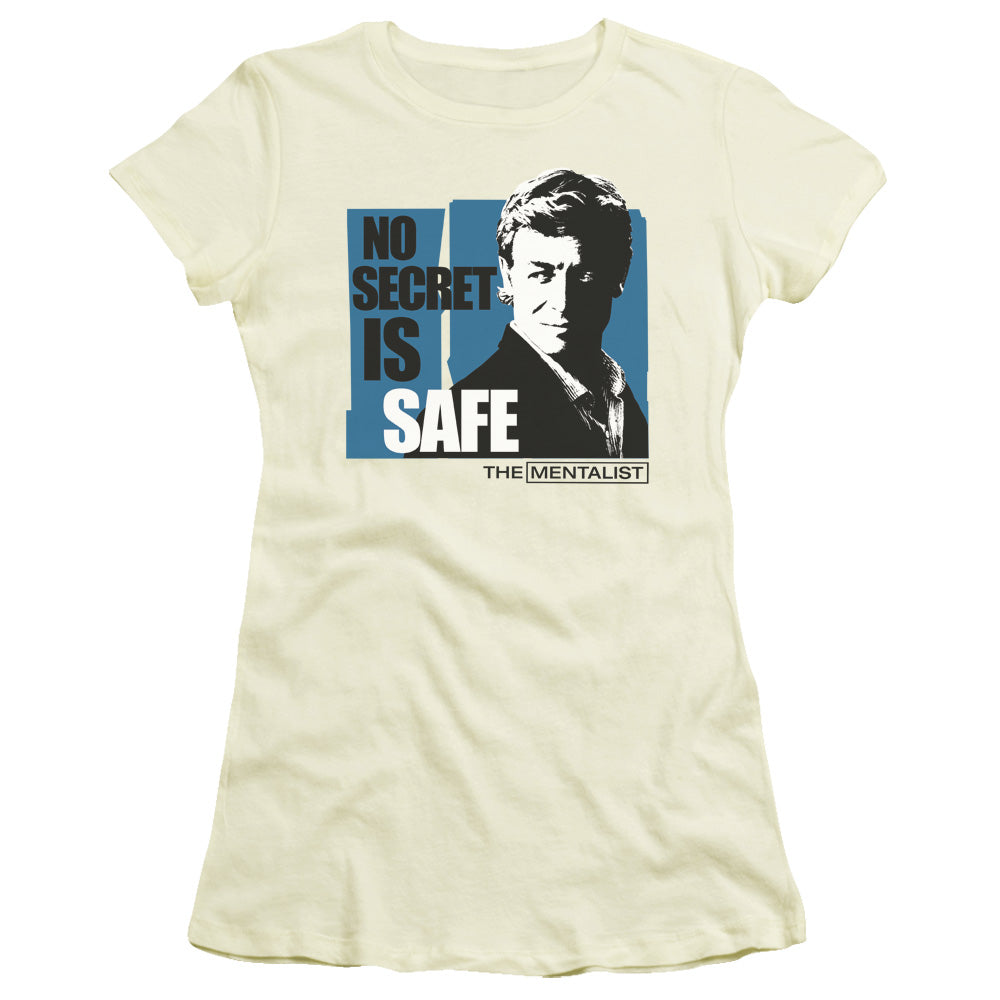 Mentalist - No Secret Is Safe - Short Sleeve Junior Sheer - Cream T-shirt