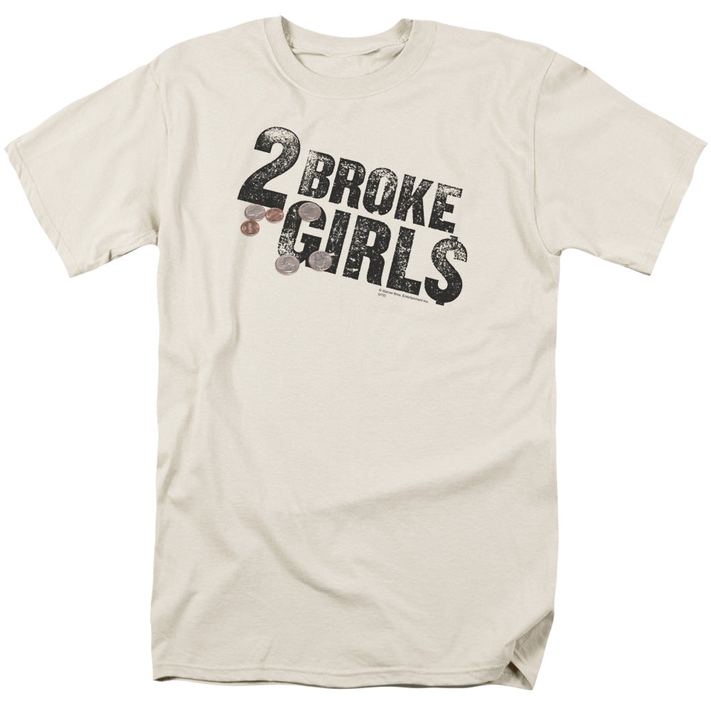 2 Broke Girls - Pocket Change - Short Sleeve Adult 18/1 - Cream T-shirt