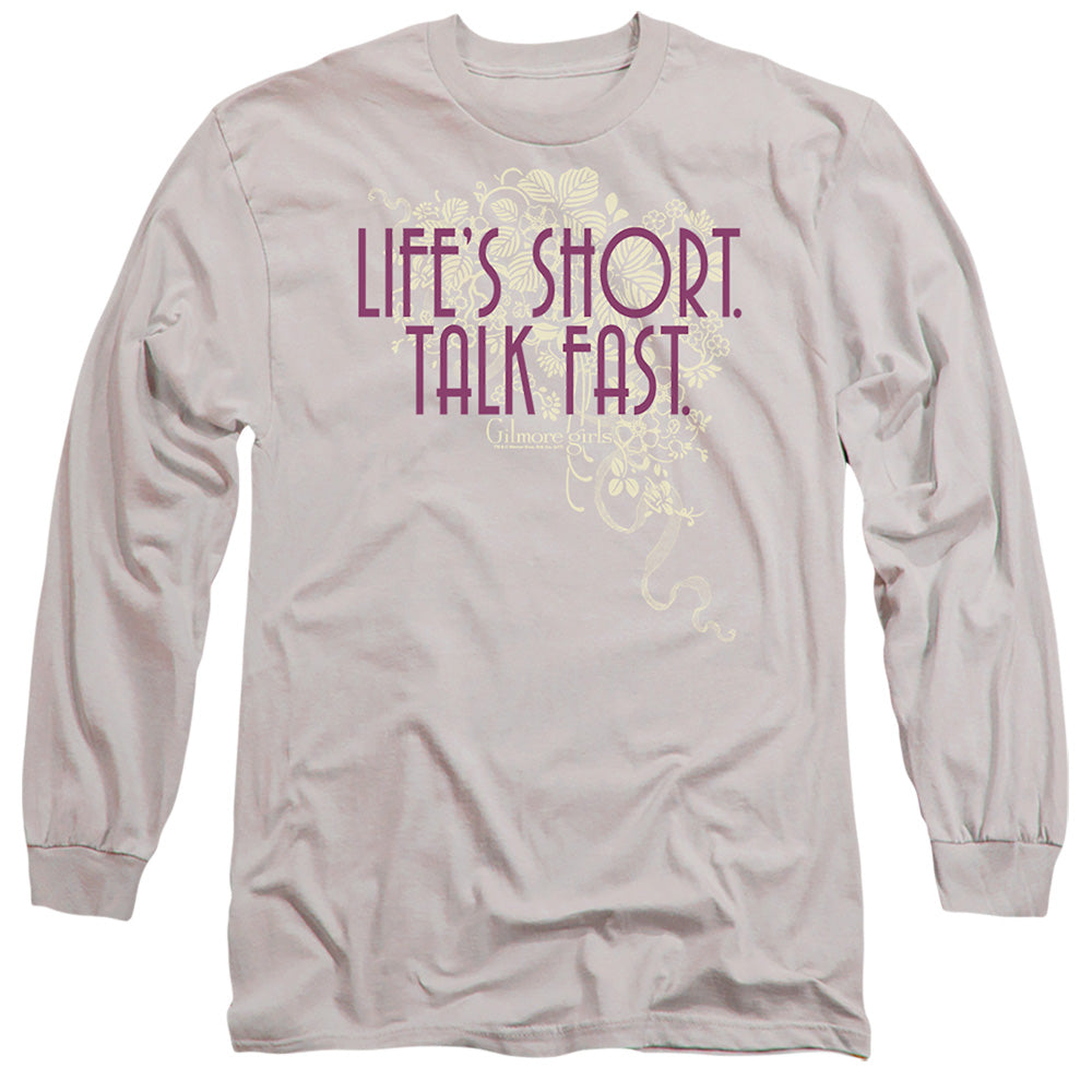 Gilmore Girls - Lifes Short - Long Sleeve Adult 18/1 - Silver T-shirt