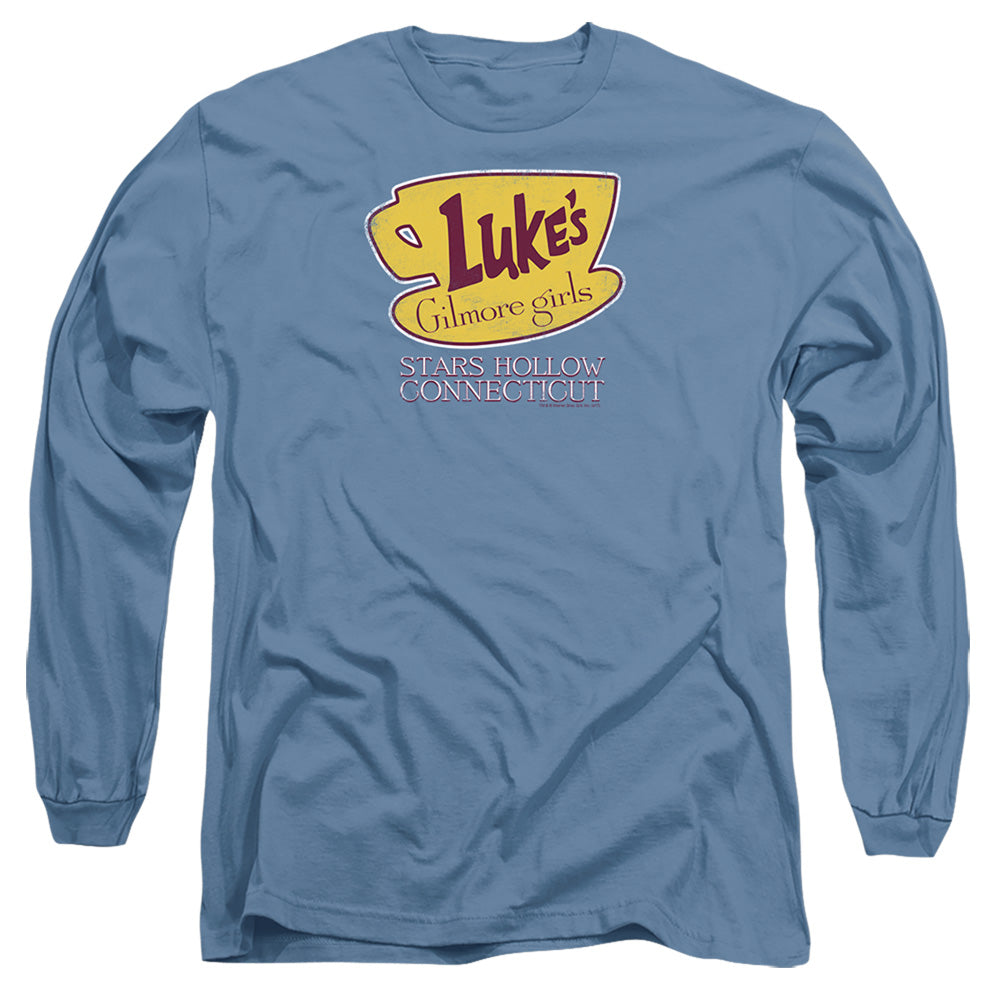 Gilmore Girls - Lukes Connecticut - Long Sleeve Adult 18/1 - Carolina Blue T-shirt