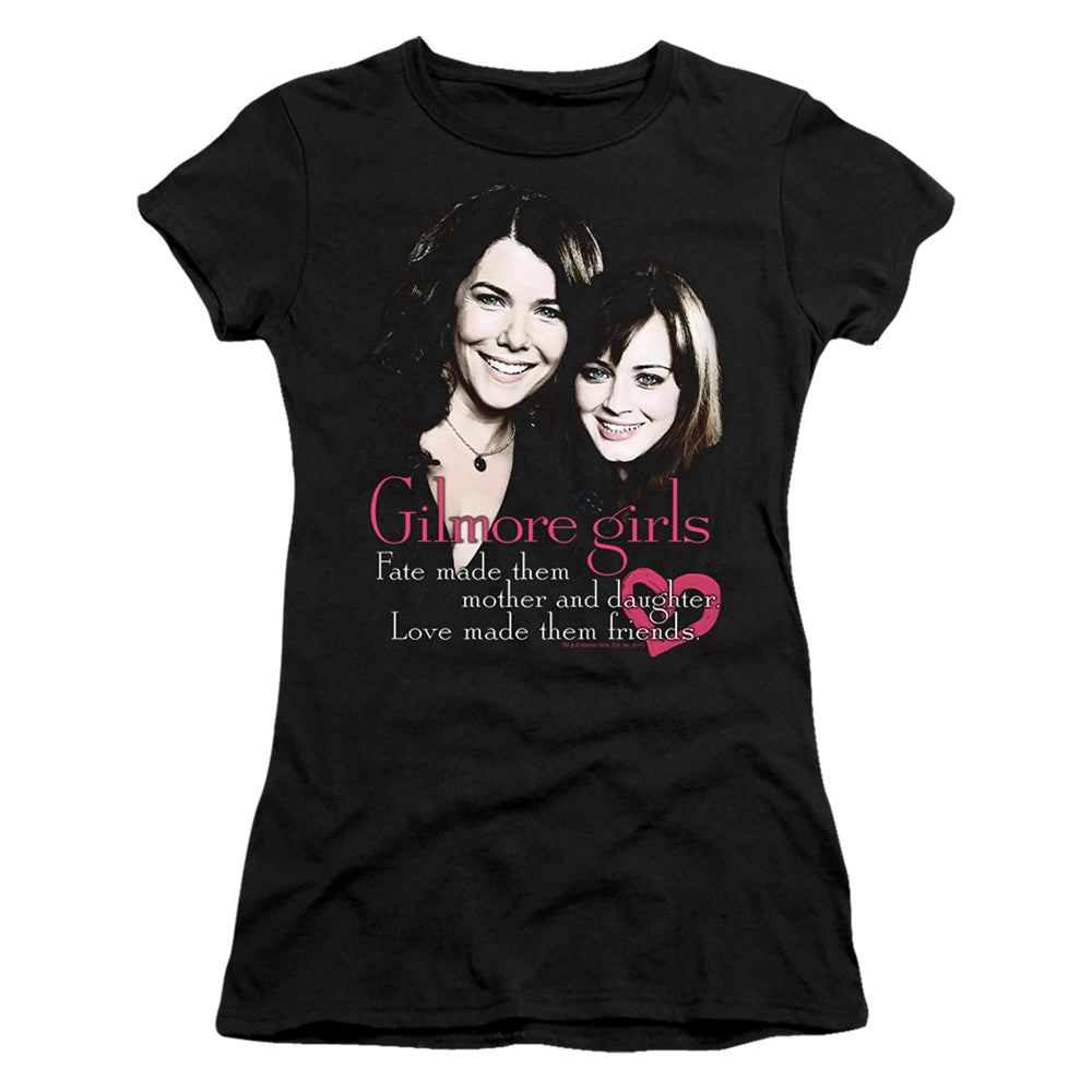 Gilmore Girls - Title - Short Sleeve Junior Sheer - Black T-shirt