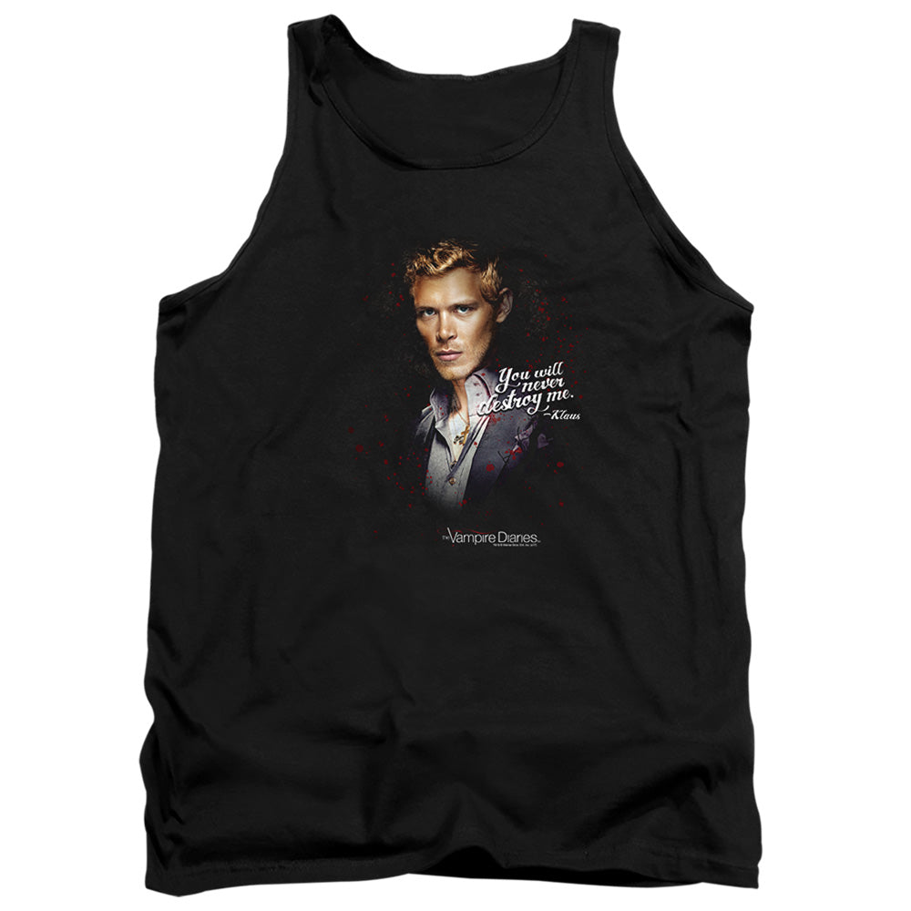 Vampire Diaries - Never Destroy - Adult Tank - Black