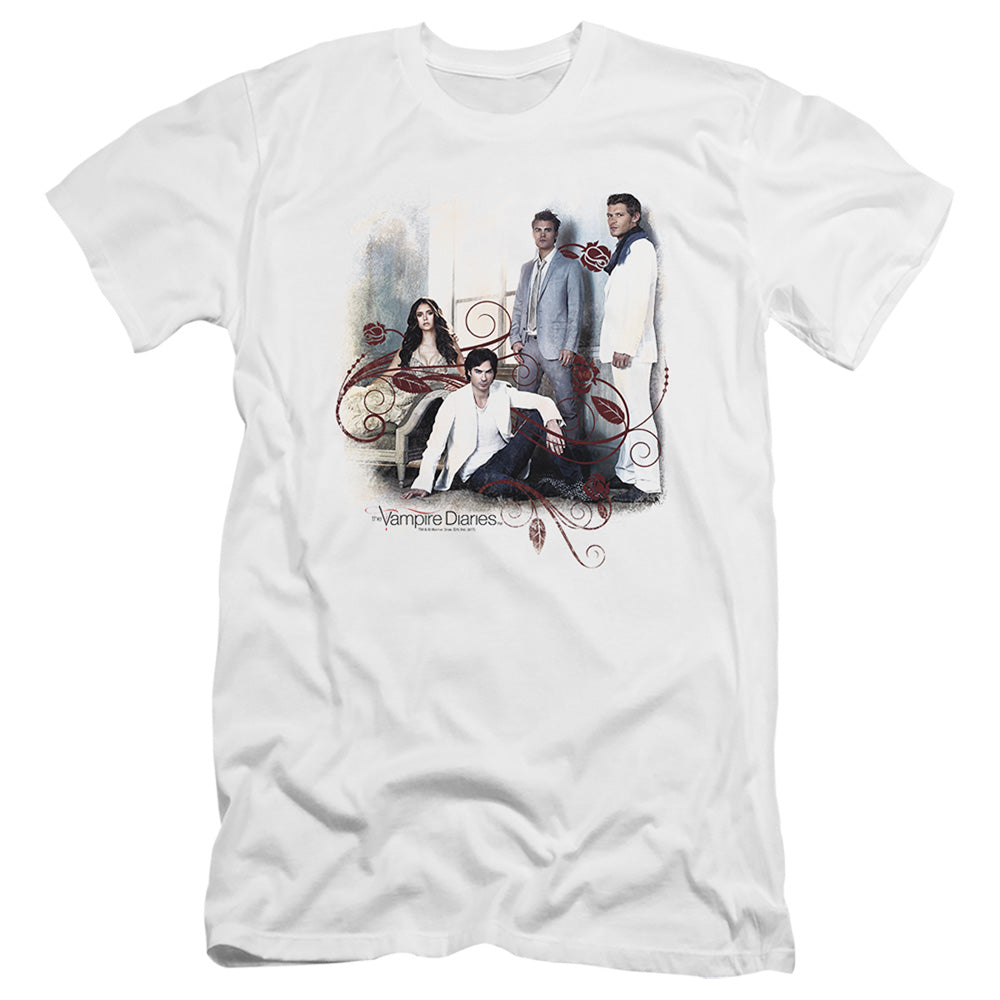 Vampire Diaries - 3 + 1 - Short Sleeve Adult 30/1 - White T-shirt