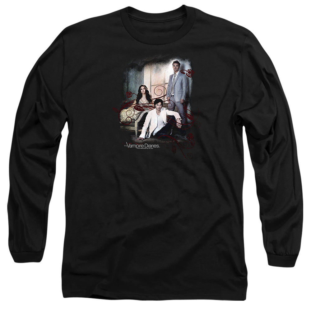 Vampire Diaries - 3 + 1 - Long Sleeve Adult 18/1 - Black T-shirt