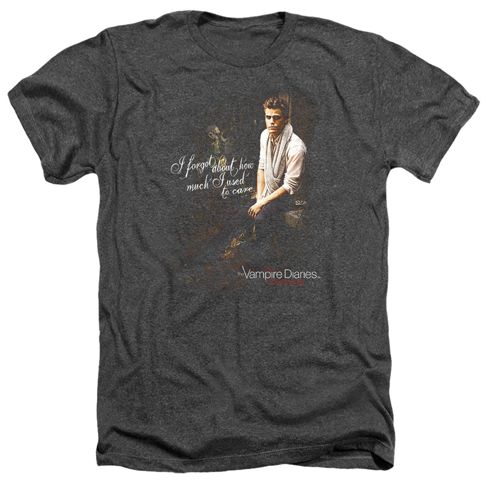 Vampire Diaries - I Used To Care - Adult Heather-black