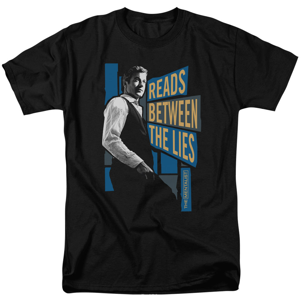 Mentalist - Between The Lies - Short Sleeve Adult 18/1 - Black T-shirt