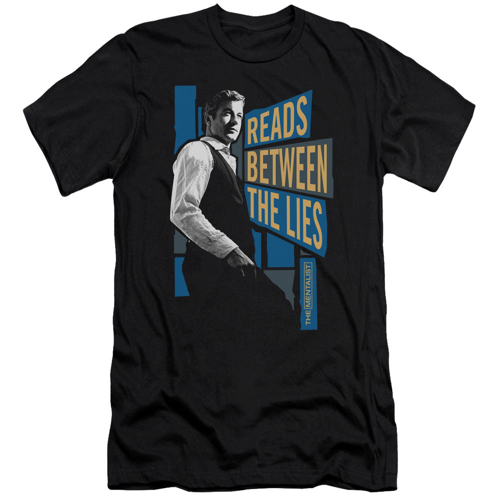 MENTALIST BETWEEN THE LIES - S/S ADULT 30/1 - BLACK T-Shirt