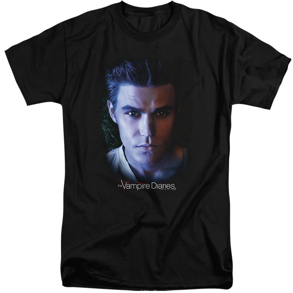 Vampire Diarieshort Sleevetefan-s - S Adult Tall - Black T-shirt