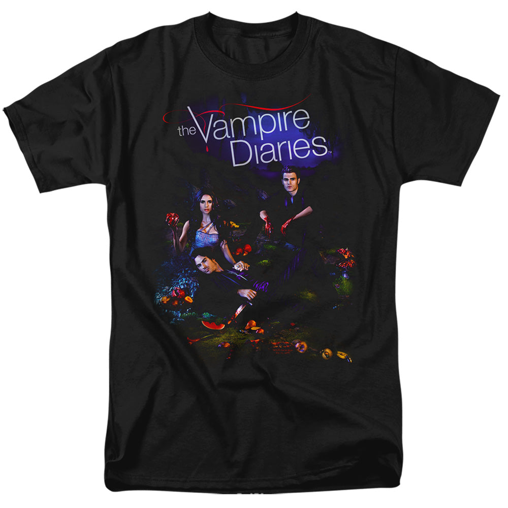Vampire Diaries - Tempted - Short Sleeve Adult 18/1 - Black T-shirt